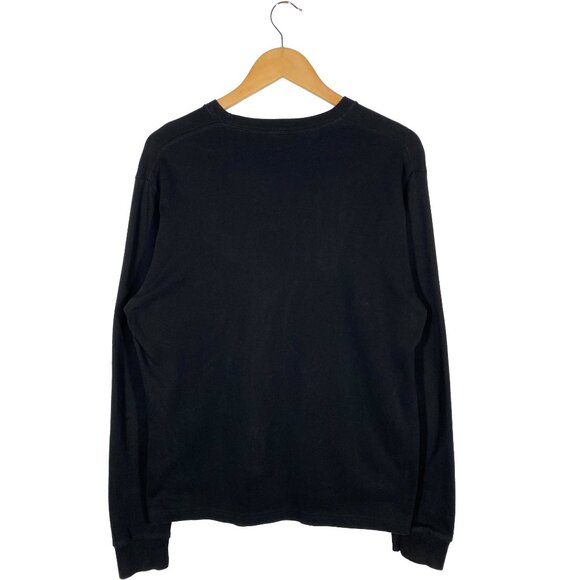 Octobers Very Own Classic Logo Combed Cotton Long Sleeve Crew Tee Black men's L - Picture 2 of 7